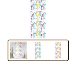vidaXL Doucherolgordijn met cassette - 100x240 cm Douchegordijn - Douchecabine - Badkamer Accessoires - Rolgordijn - Waterslottende Gordijnen