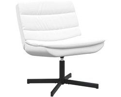 vidaXL - Draaistoel - Wit - 63 - x - 75 - x - 76 - cm - Kunstleer