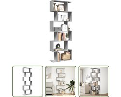 vidaXL Draper Tools - Dynamische Sleutel - Kamerscherm / boekenkast 6-laags 70x24x193 cm hout grijs sonoma - Gereedschapset - Klikmechanisme - Torque Wrench