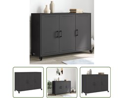 vidaXL Dressoir 100,5x39x72 cm staal zwart - Dynamo Meter - Sleutelset - Gereedschap - Handgereedschap - Drapers Tools