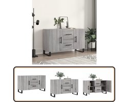 vidaXL Dressoir 100x36x60 cm bewerkt hout grijs sonoma eikenkleurig
