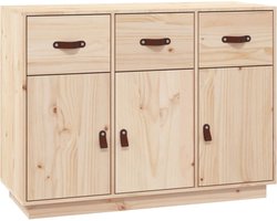 vidaXL - Dressoir - 100x40x75 - cm - massief - grenenhout