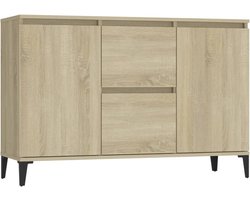vidaXL - Dressoir - 102x35x70 - cm - bewerkt - hout - sonoma - eikenkleurig