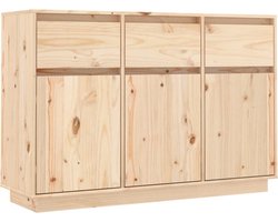 vidaXL - Dressoir - 110x34x75 - cm - massief - grenenhout