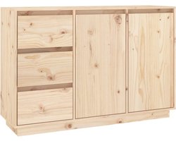 vidaXL - Dressoir - 111x34x75 - cm - massief - grenenhout