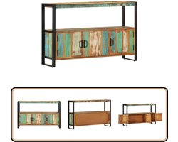vidaXL Dressoir 120x30x75 cm massief gerecycled hout