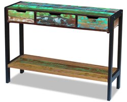 vidaXL Dressoir 3 lades massief gerecycled hout