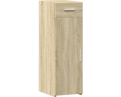 vidaXL - Dressoir - 30x42,5x93 - cm - bewerkt - hout - sonoma - eikenkleurig