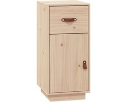 vidaXL - Dressoir - 34x40x75 - cm - massief - grenenhout