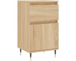 vidaXL - Dressoir - 40x35x70 - cm - bewerkt - hout - sonoma - eikenkleurig