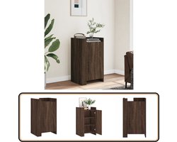vidaXL Dressoir 45x35x75 cm bewerkt hout bruin eikenkleurig