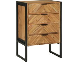 vidaXL - Dressoir - 50 - x - 35 - x - 75 - cm - Massief - acaciahout
