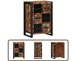 vidaXL Dressoir 50x35x70 cm massief gerecycled hout