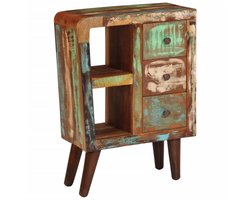 vidaXL - Dressoir - 55x30x80 - cm - massief - gerecycled - hout