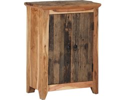 vidaXL - Dressoir - 55x33x75 - cm - massief - acaciahout - en - gerecycled - hout