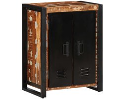 vidaXL - Dressoir - 55x35x70 - cm - massief - gerecycled - hout - meerkleurig