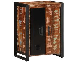 vidaXL - Dressoir - 55x35x70 - cm - massief - gerecycled - hout - meerkleurig