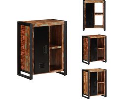vidaXL - Dressoir - 55x35x70 - cm - massief - gerecycled - hout - meerkleurig