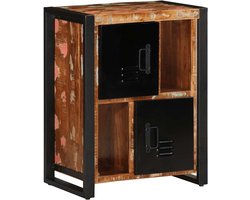 vidaXL - Dressoir - 55x35x70 - cm - massief - gerecycled - hout - meerkleurig