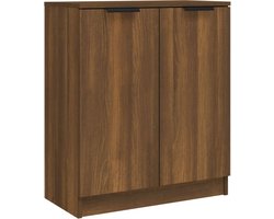 vidaXL - Dressoir - 60x30x70 - cm - bewerkt - hout - bruin - eikenkleur