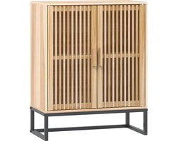 vidaXL - Dressoir - 60x30x75 - cm - bewerkt - hout