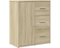 vidaXL - Dressoir - 60x31x70 - cm - bewerkt - hout - sonoma - eikenkleurig