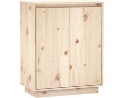 vidaXL - Dressoir - 60x34x75 - cm - massief - grenenhout