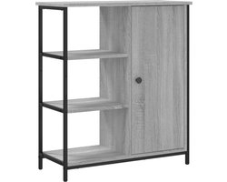 vidaXL - Dressoir - 70x30x80 - cm - bewerkt - hout - grijs - sonoma