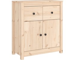 vidaXL - Dressoir - 70x35x80 - cm - massief - grenenhout