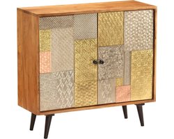 vidaXL - Dressoir - 80x30x75 - cm - massief - acaciahout