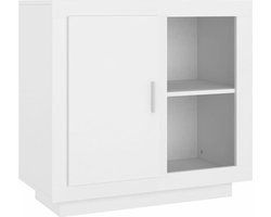 vidaXL - Dressoir - 80x40x75 - cm - wit