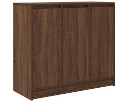 vidaXL - Dressoir - 85x34x76 - cm - bewerkt - hout - bruin - eikenkleurig