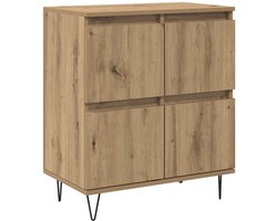 vidaXL - Dressoir - Artisan - Eiken - 60 - x - 35 - x - 70 - cm