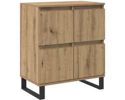 vidaXL - Dressoir - Artisan - Eiken - 60 - x - 35 - x - 70 - cm