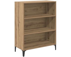 vidaXL - Dressoir - Artisan - Eiken - 69,5 - x - 32,5 - x - 90 - cm - Bewerkt - hout