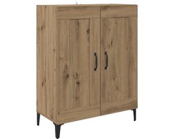 vidaXL - Dressoir - Artisan - Eiken - 69,5 - x - 34 - x - 90 - cm - Bewerkt - hout