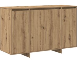 vidaXL - Dressoir - artisanaal - eikenkleurig - 120 - x - 41 - x - 75 - cm - Bewerkt - hout
