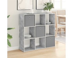 vidaXL - Dressoir - Beton - Grijs - 102 - x - 31 - x - 99,5 - cm
