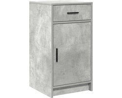 vidaXL - Dressoir - Beton - Grijs - 40 - x - 40,5 - x - 75 - cm - Bewerkt - hout