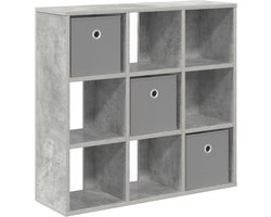 vidaXL - Dressoir - Beton - Grijs - 73,5 - x - 24 - x - 69,5 - cm