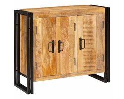 vidaXL - Dressoir - Bruin - 80 - x - 33 - x - 70 - cm - massief - mangohout