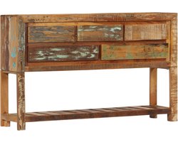 vidaXL Dressoir - Dressoirs - Houten Dressoir - Houten Dressoirs - Dressoir 120x30x75 cm massief gerecycled hout
