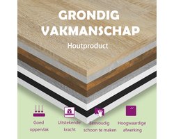 vidaXL Dressoir - Dressoirs - Kast - Wandkast - 3-delige Dressoirset bewerkt hout wit