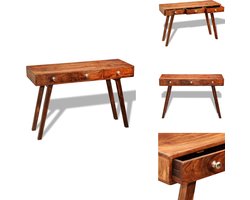 vidaXL Dressoir - Dressoirs - Kastje - Kastjes - Wandtafel met 3 lades 76 cm massief sheeshamhout