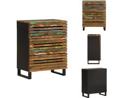 vidaXL Dressoir - Dressoirs - Ladenkast - Ladenkast - Dressoir 60x34x75 cm massief acaciahout