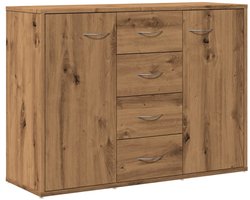 vidaXL Dressoir - Dressoirs -opbergkast - Buffet - Dressoir 88x30x64 cm bewerkt hout artisanaal eikenkleur