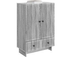 vidaXL - Dressoir - Grijze - Sonoma - 66 - x - 34,5 - x - 95 - cm - Geconstrueerd - hout