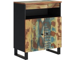 vidaXL - Dressoir - met - 2 - deuren - 60x33x75 - cm - massief - gerecycled - hout