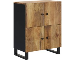 vidaXL - Dressoir - met - 4 - deuren - 60x33x75 - cm - massief - mangohout
