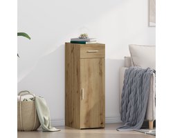 vidaXL - Dressoir - met - lade - Artisan - Eiken - 30 - x - 42,5 - x - 93 - cm